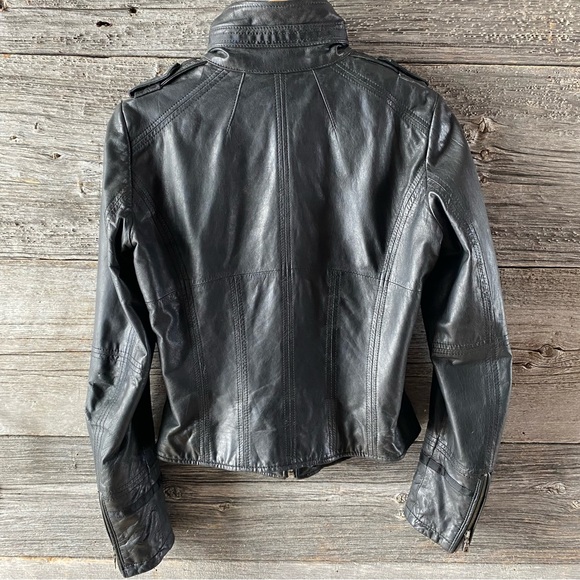 Leather Moto Jacket - Picture 3 of 3
